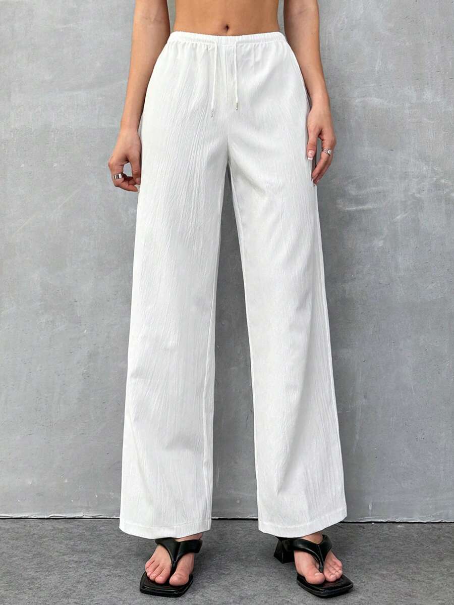 Pantalones rectos casuales para mujer