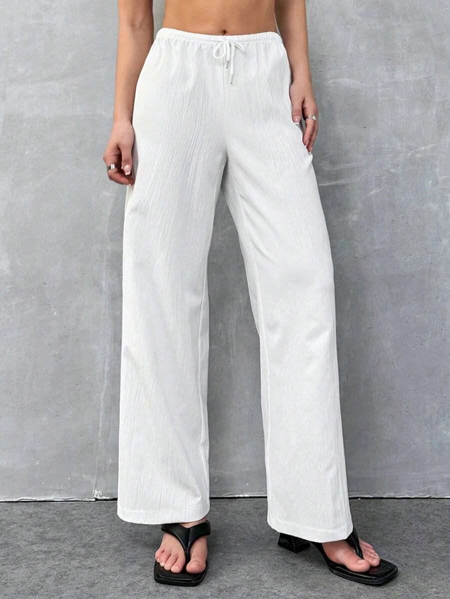 Pantalones rectos casuales para mujer