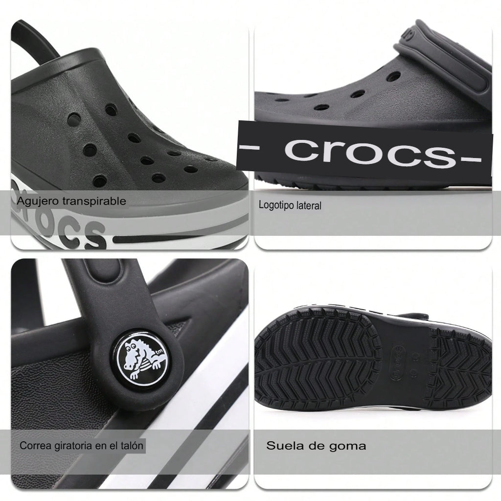 Crocs Zapatos de hombre, mujer, transpirables, livianos, playa, exteriores