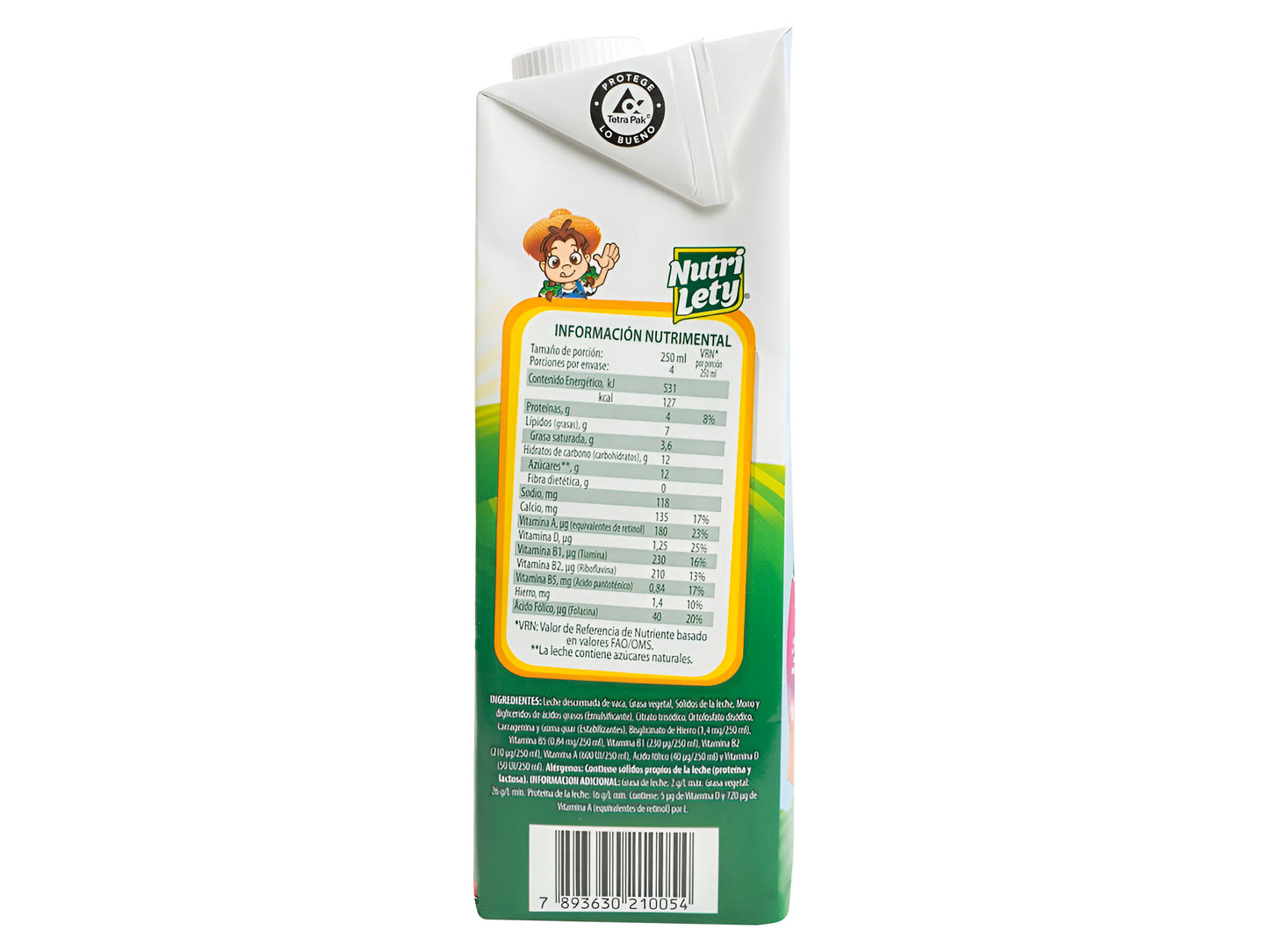 Leche Nutri Lety Lactea 2.2% Grasa - 1000ml (1 litro)