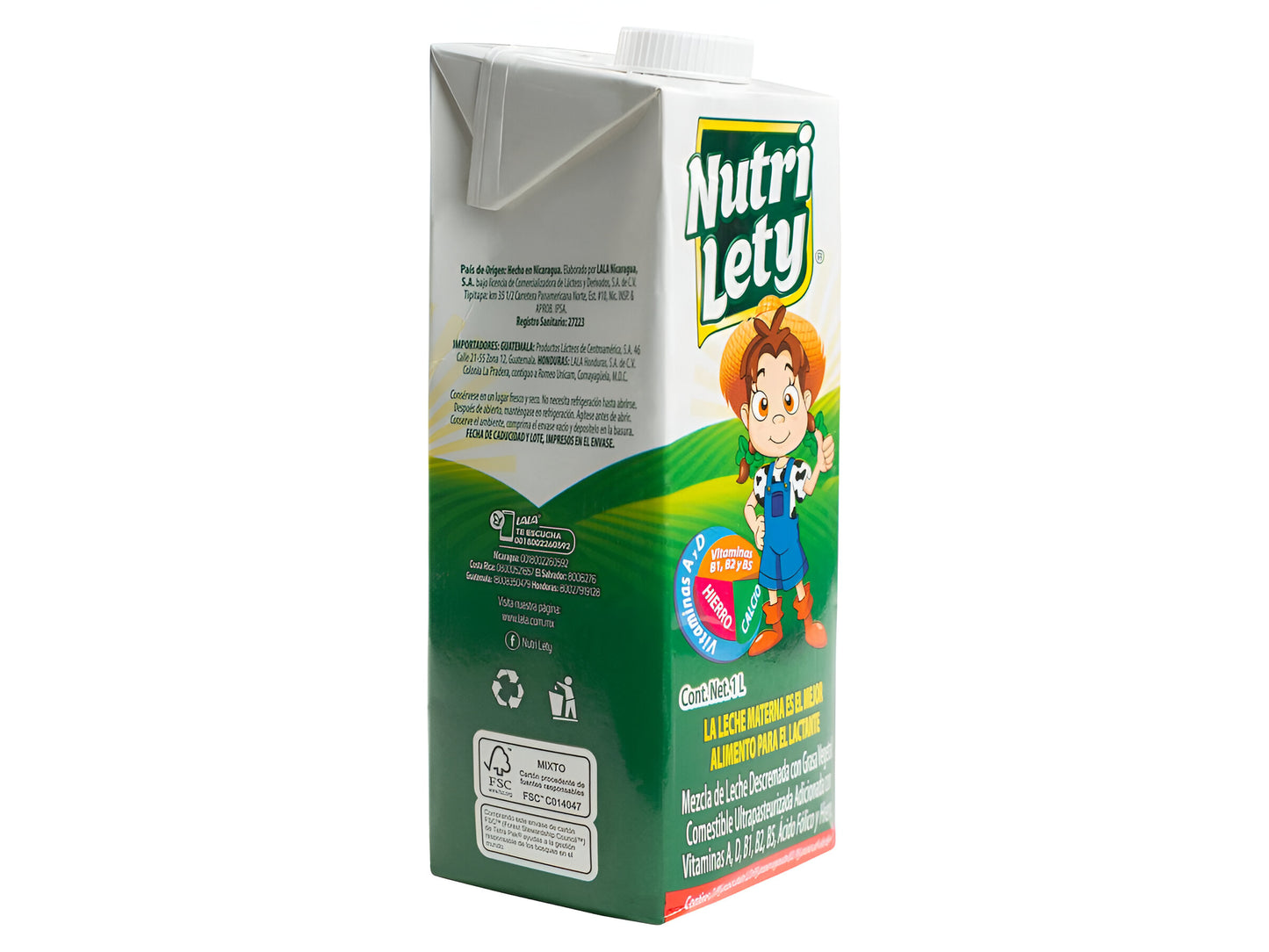 Leche Nutri Lety Lactea 2.2% Grasa - 1000ml (1 litro)