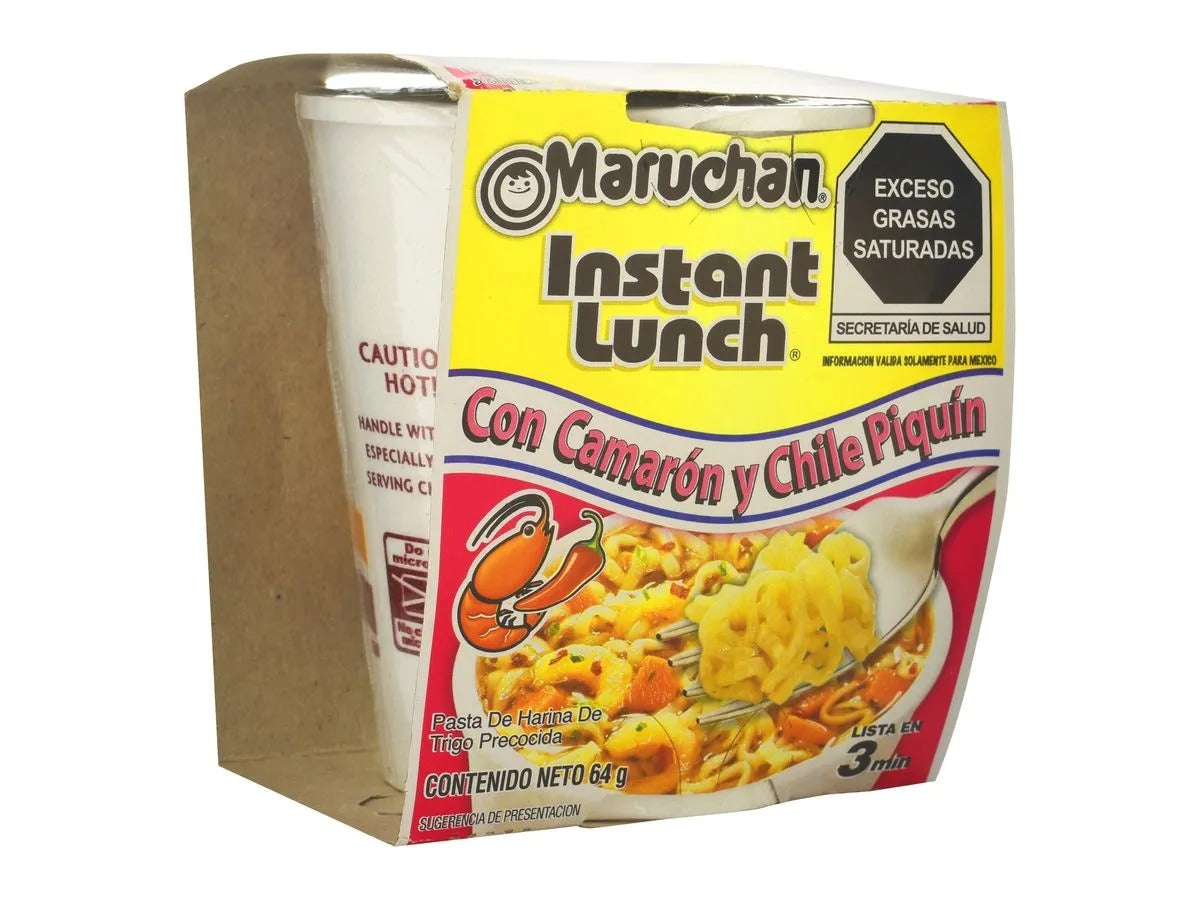 Sopa Maruchan sabor a camarón picante - 64 gramos