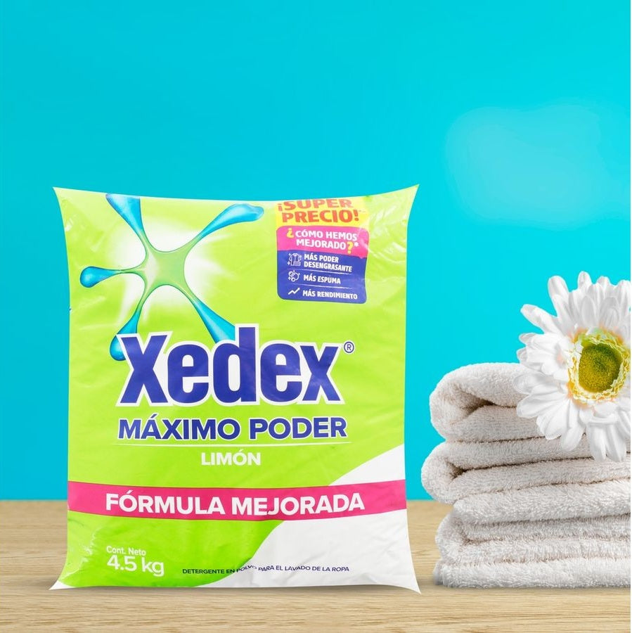 Detergente en polvo Xedex 500 gramos (1.1 libras)