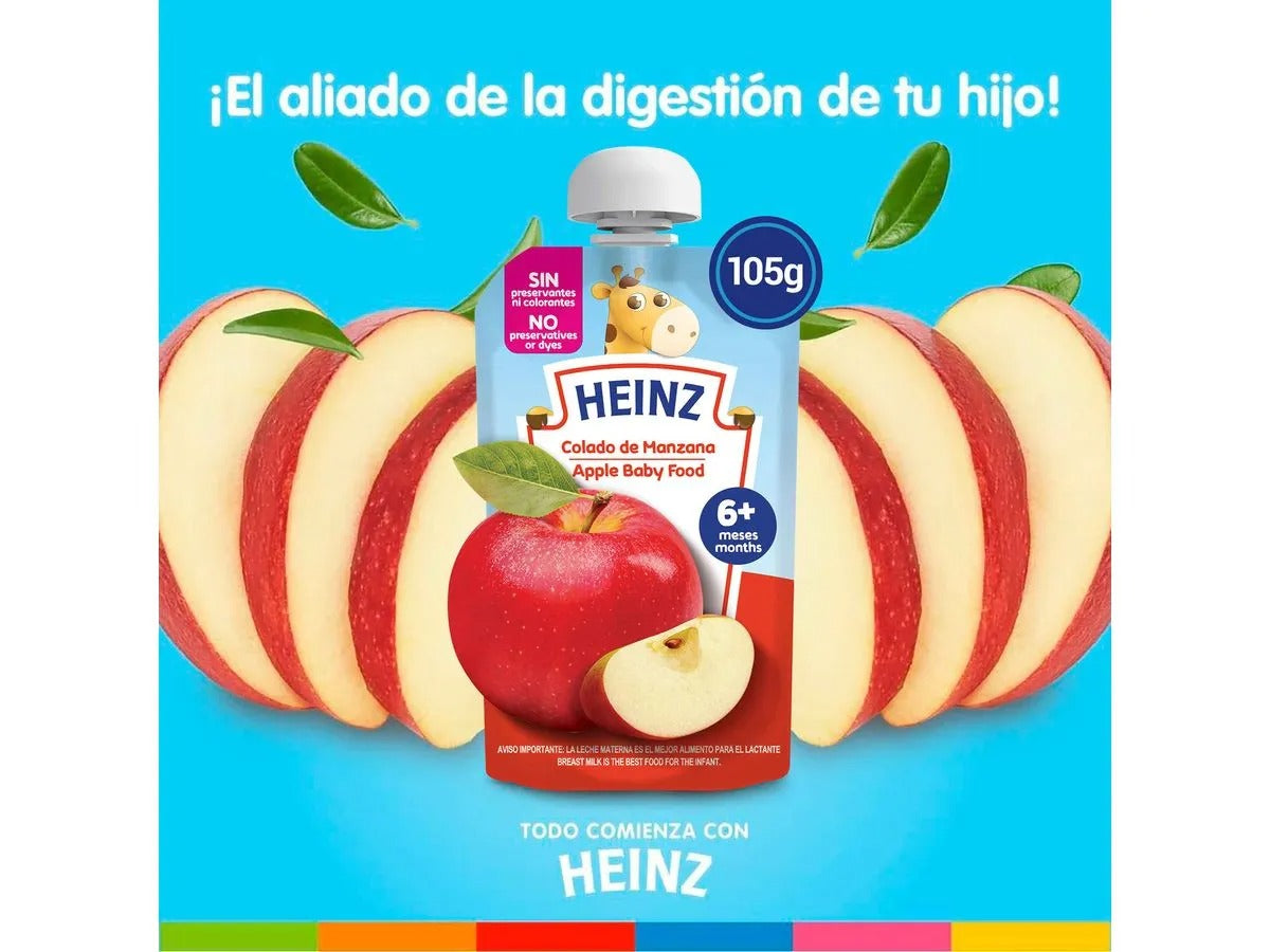 Colado Marca Heinz Sabor Manzana Doypack - 105 Gramos