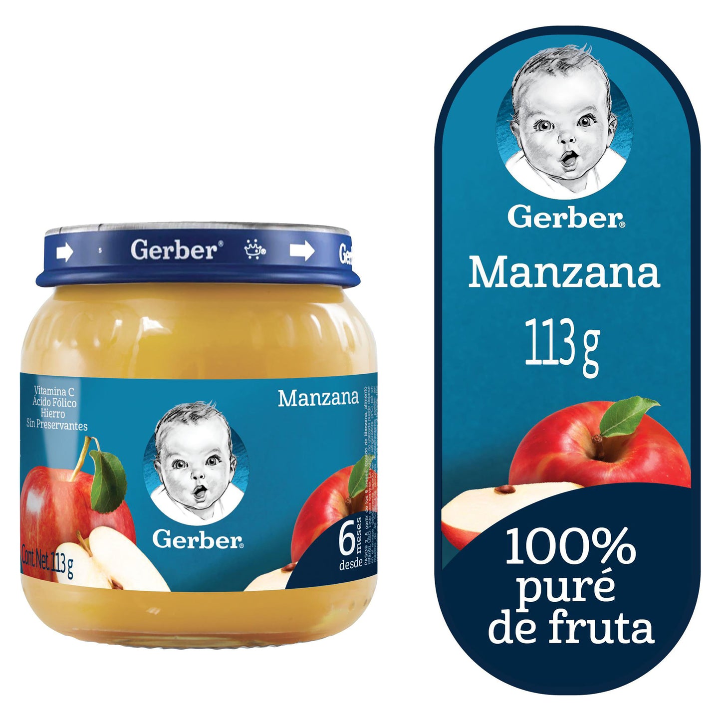 Colado Gerber Manzana - 113 gramos