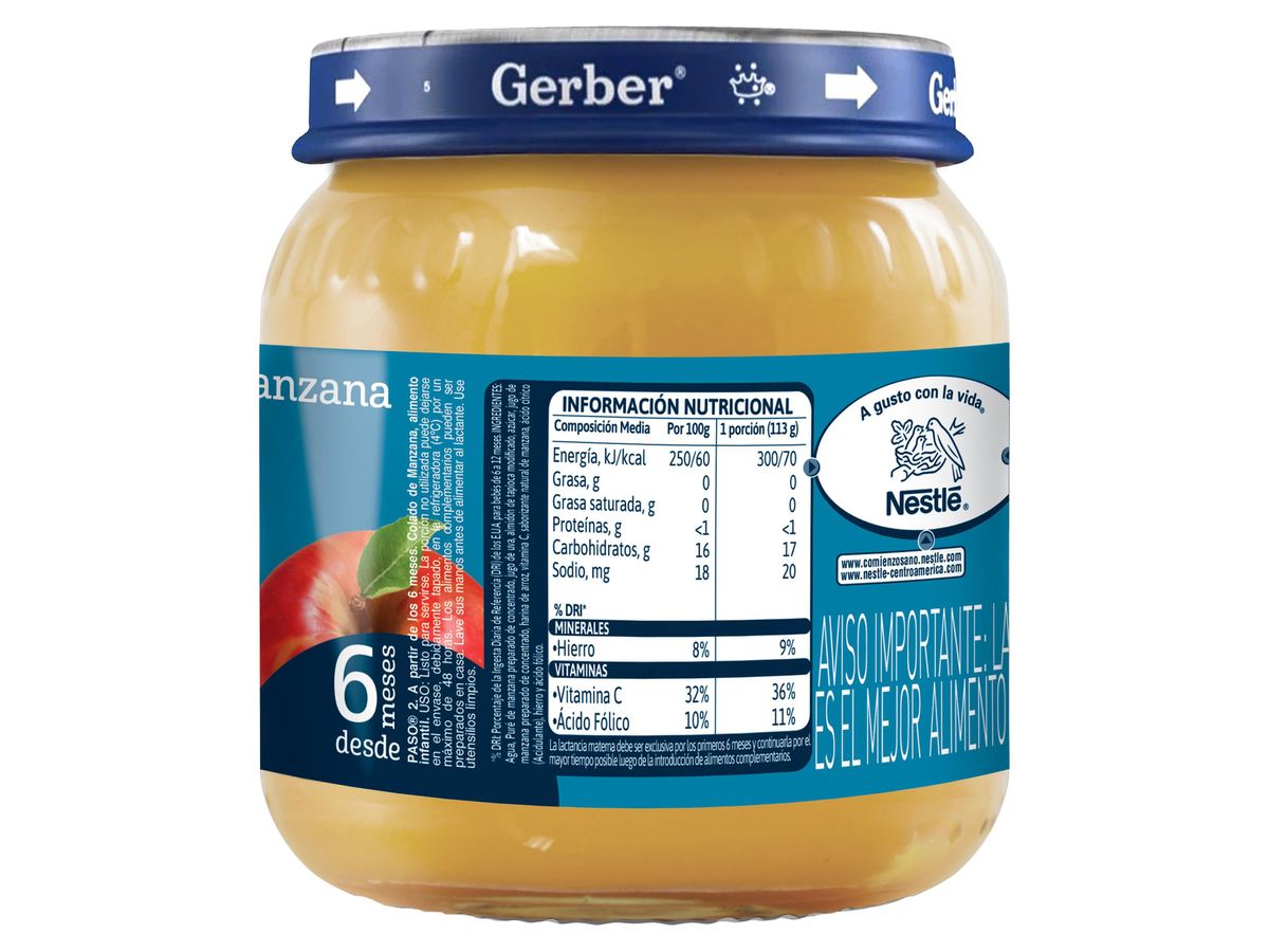 Colado Gerber Manzana - 113 gramos