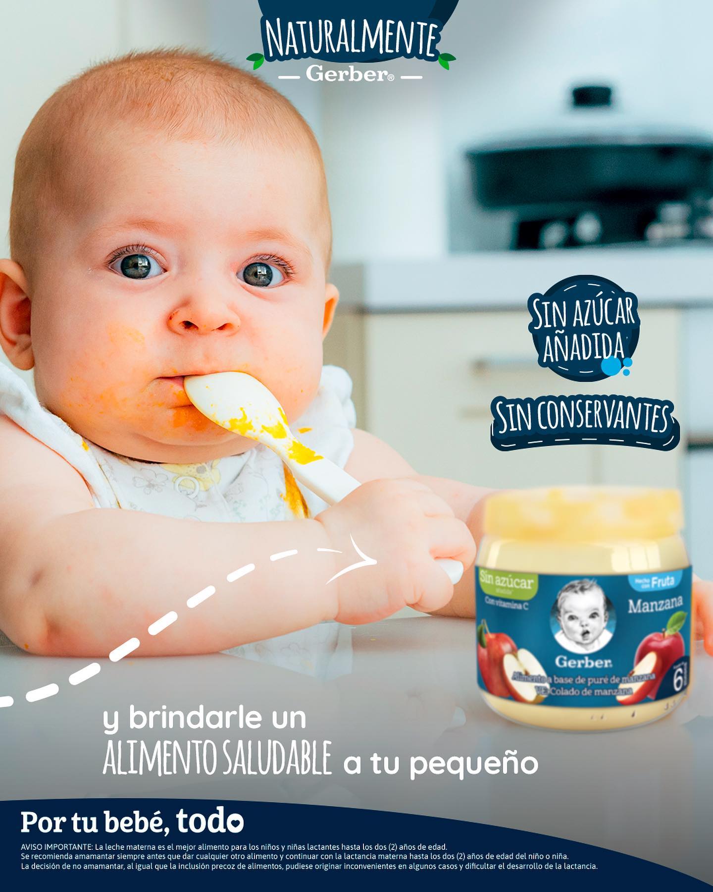 Colado Gerber Manzana - 113 gramos