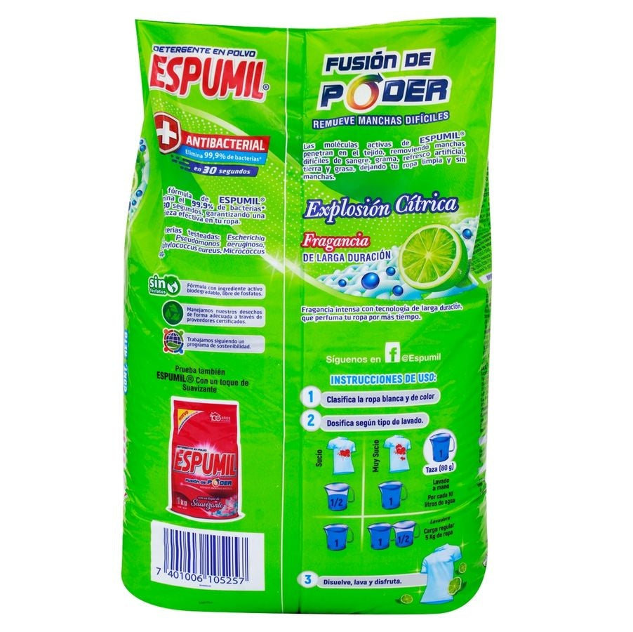 Detergente en polvo espumil 500 gramos (1.1 libras)