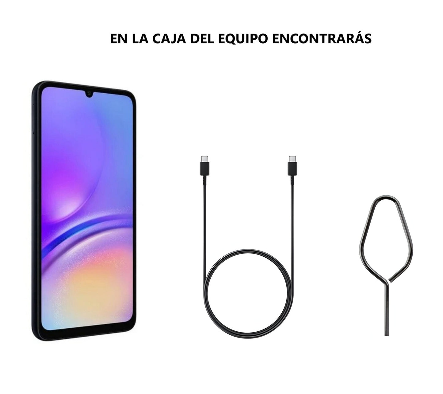 Samsung Galaxy A05 Negro Cámara 50MPX Memoria ROM 64GB