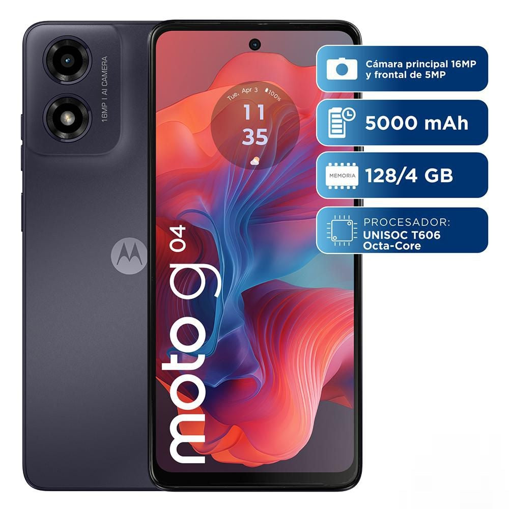Motorola G04 - Cámara 16MPX - 128GB