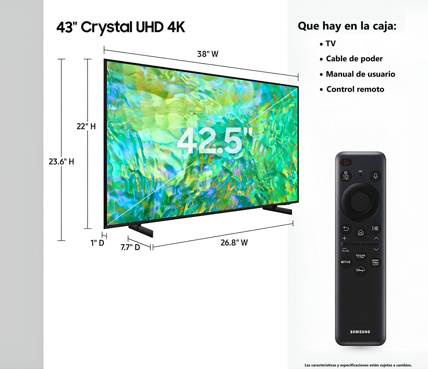 Samsung Smart TV 4K 43"
