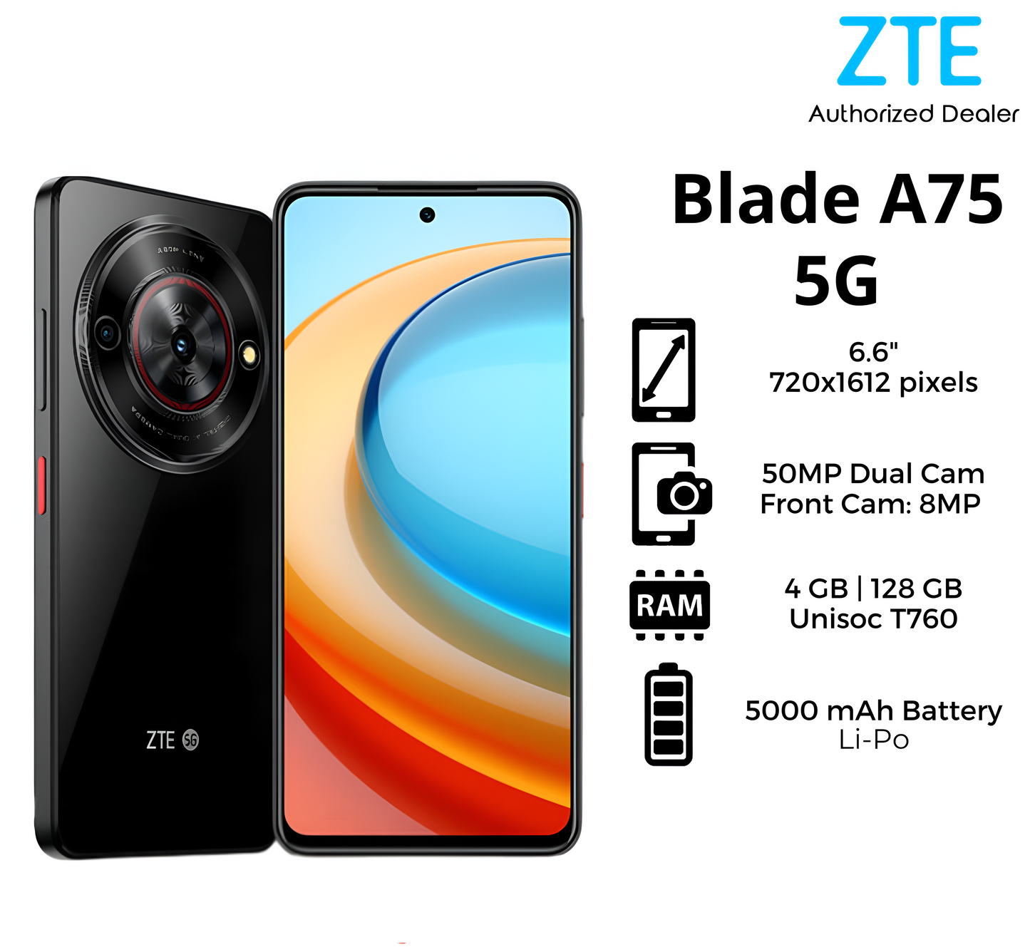 ZTE A75 - Cámara 50MPX - 128GB