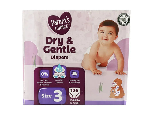 Pañales Parent's Choice Dry and Gentle T3 - 126 Unidades
