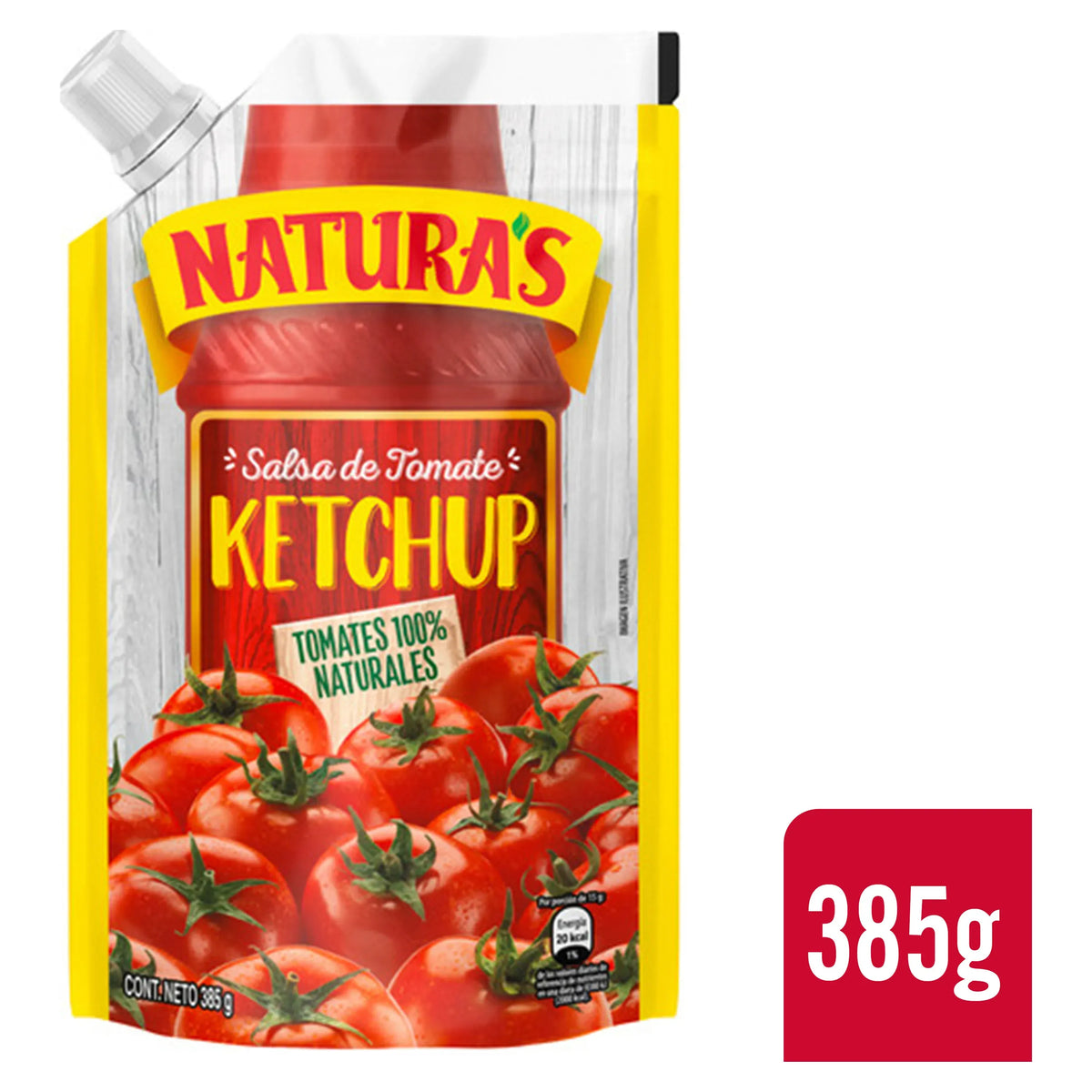 Salsa de Tomate Ketchup Naturas - 385 gramos