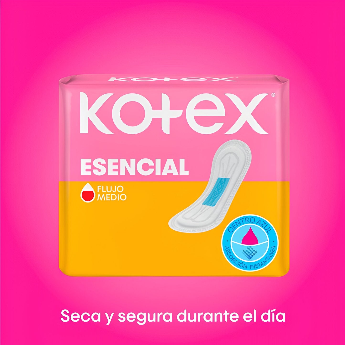 Toallas Femeninas Kotex Esencial Normal Sin Alas Aloe Vera - 10 Unidades