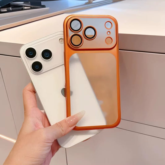 Funda para iPhone 17 Pro Max con revestimiento naranja