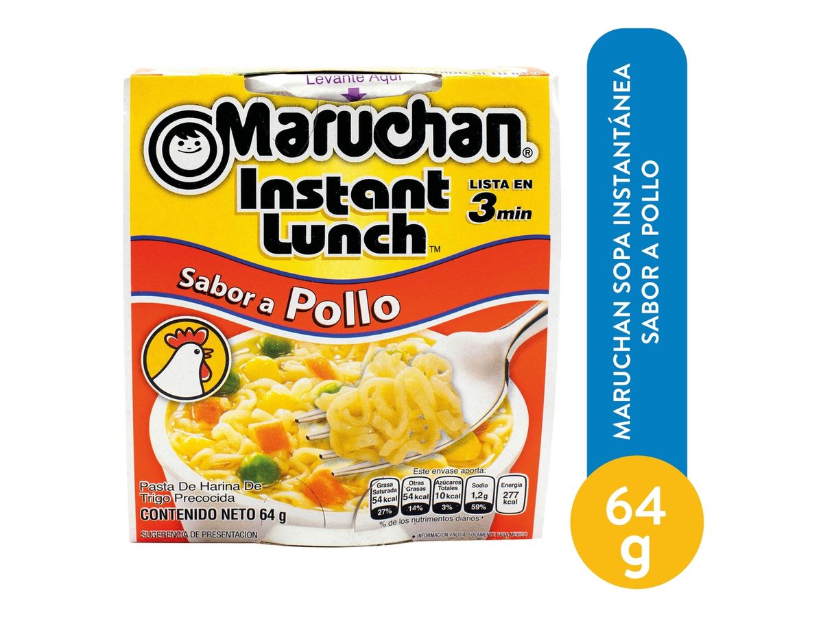 Sopa Maruchan instantánea sabor a pollo - 64 gramos