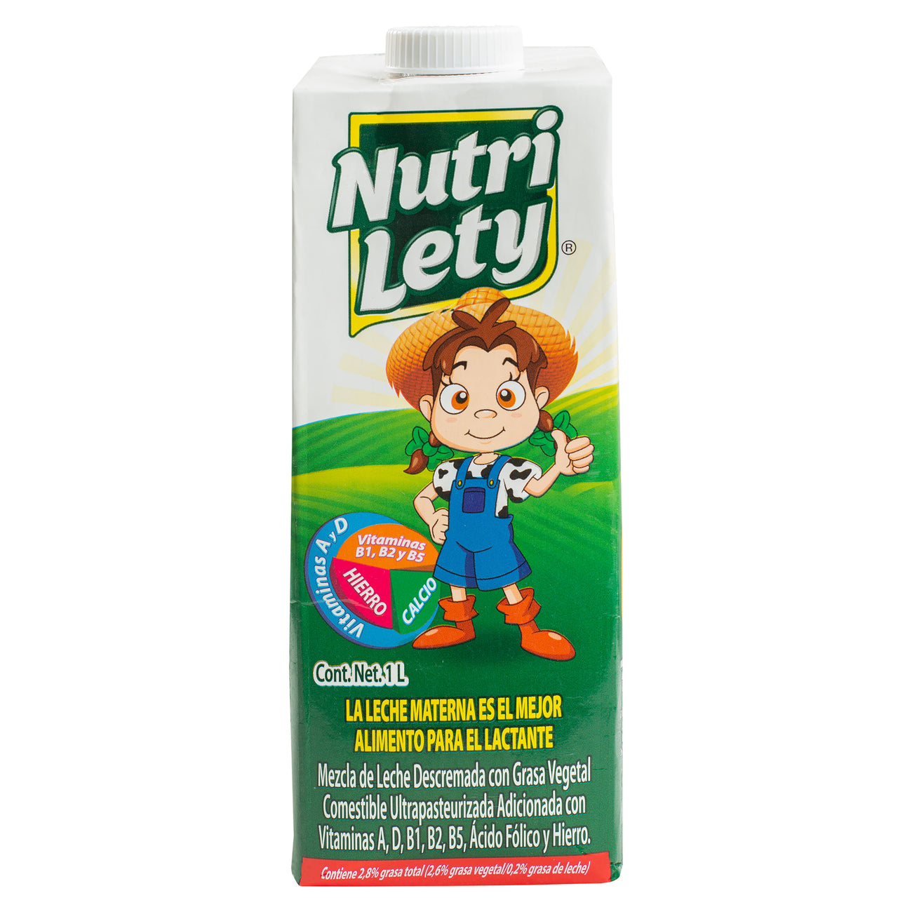 Leche Nutri Lety Lactea 2.2% Grasa - 1000ml (1 litro)