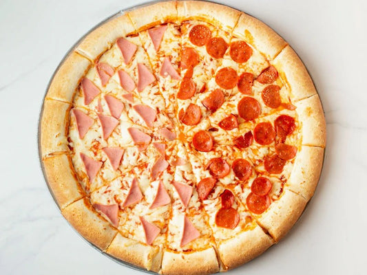 Pizza Jamón y Pepperoni 16 Porciones