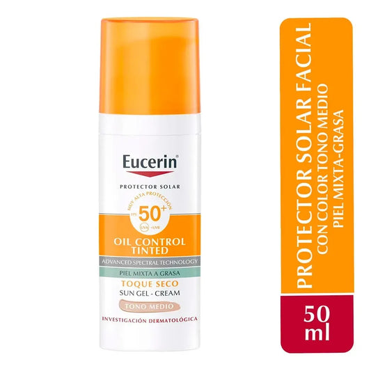 Protector solar facial Eucerin hydro fluid FPS 50 - 50 ml