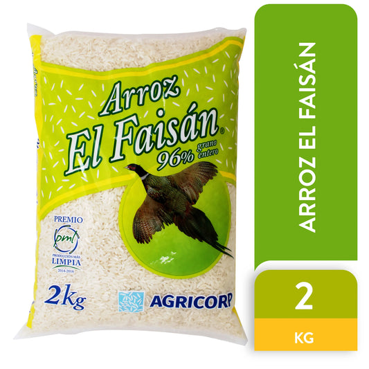 Arroz El Faisan 96% Grano Entero - 2 kg