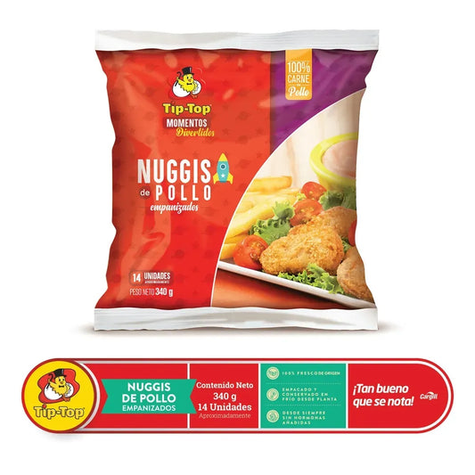 Nugget Tip Top Empanizado De Pollo - 340Gr