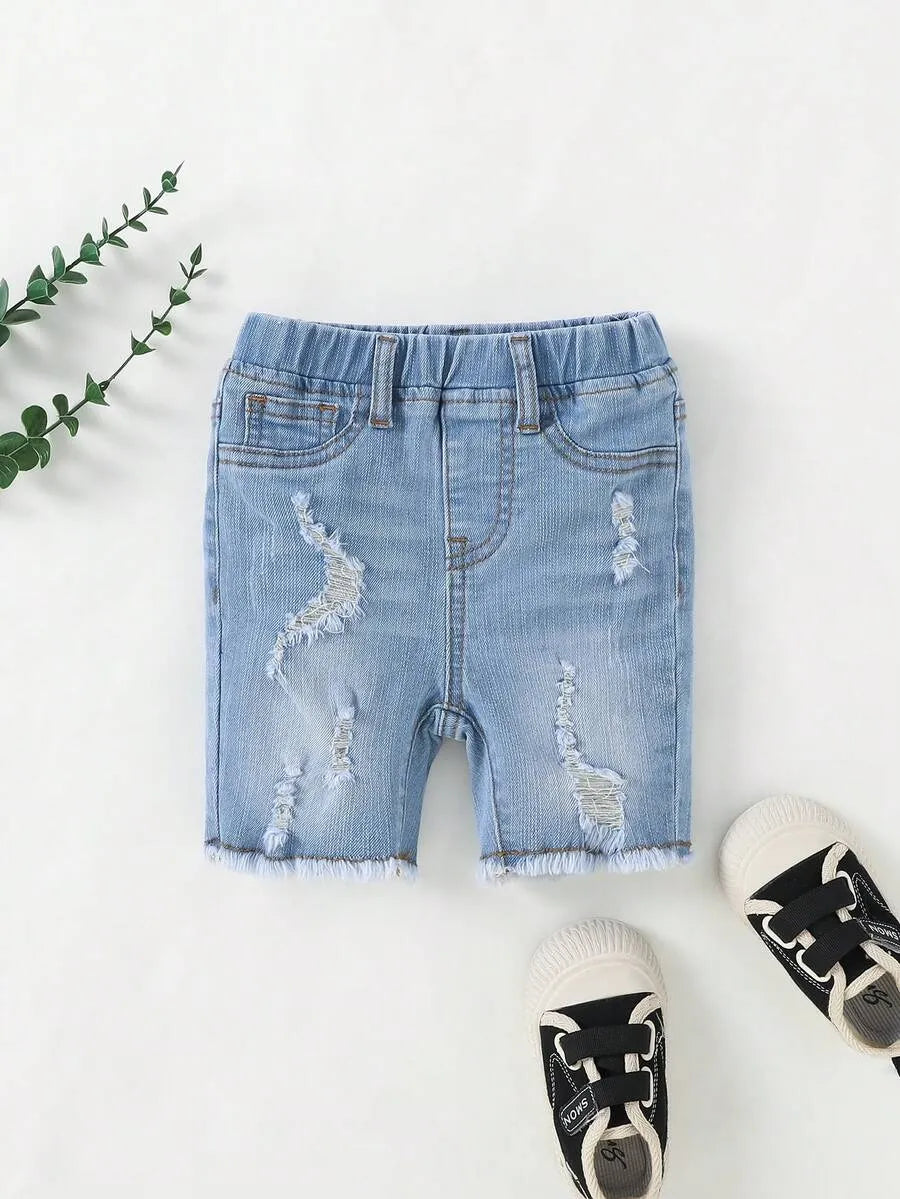 Pantalón corto vaquero casual para niños