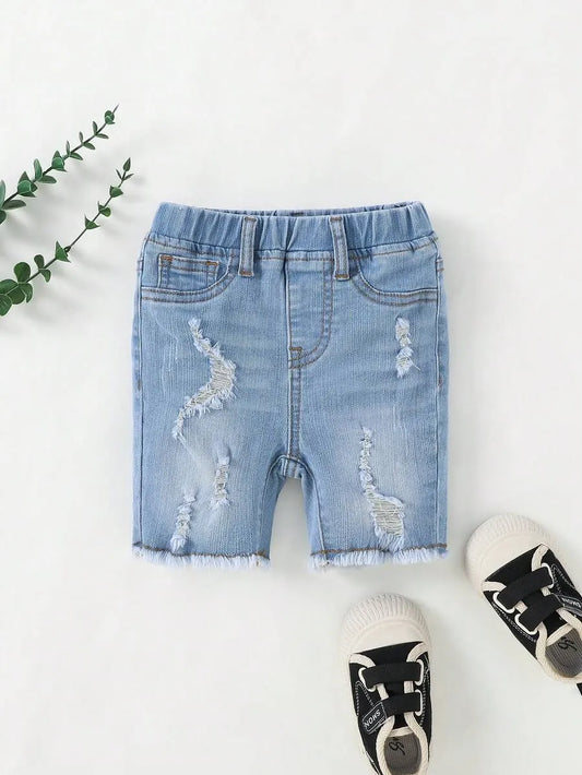 Pantalón corto vaquero casual para niños