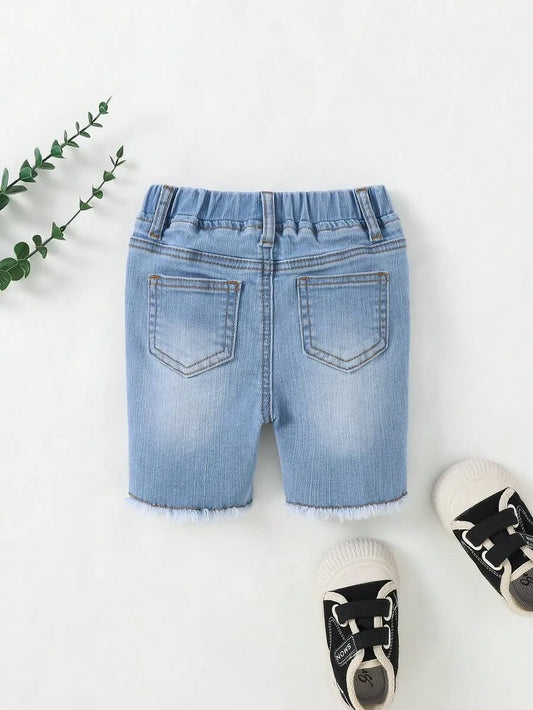 Pantalón corto vaquero casual para niños