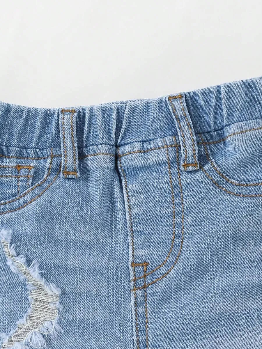 Pantalón corto vaquero casual para niños