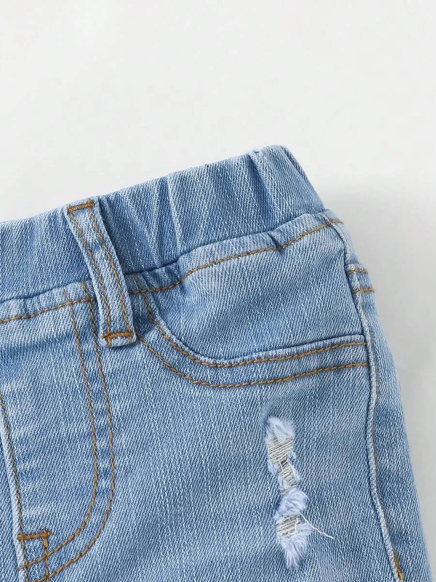 Pantalón corto vaquero casual para niños