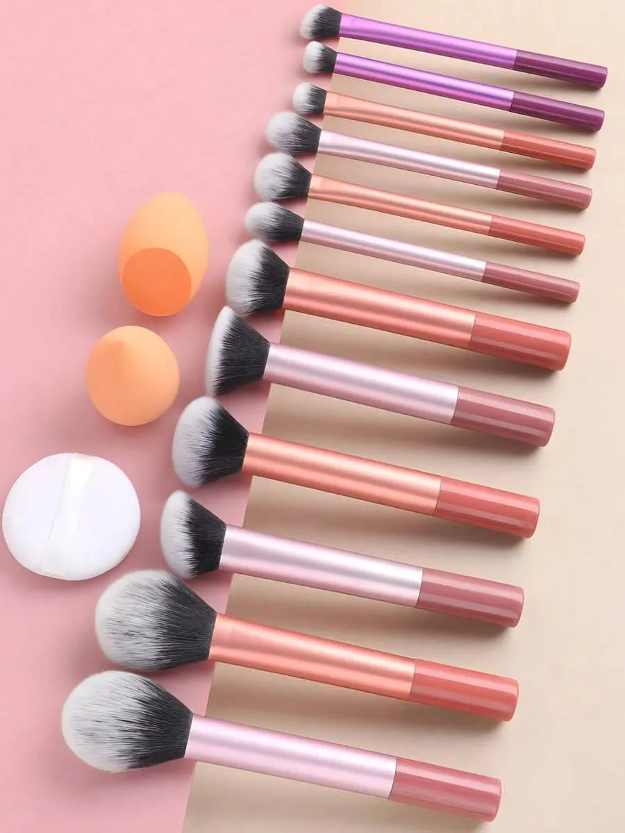 12 piezas Juego de brochas de maquillaje