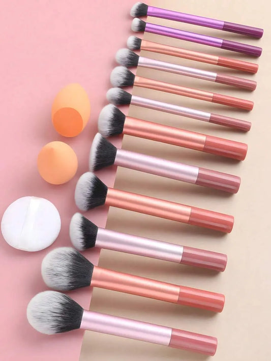 12 piezas Juego de brochas de maquillaje