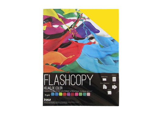 Papel Bond De Color Flashcopy Carta Amarillo