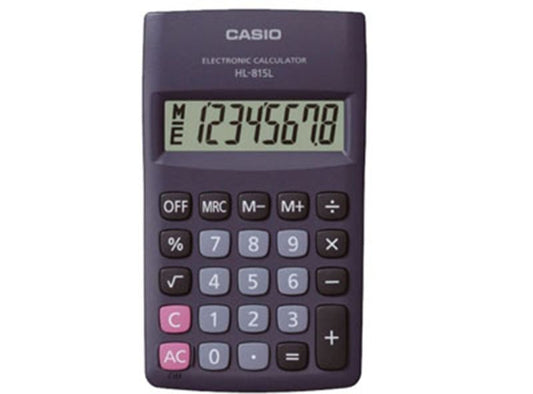 Calculadora de bolsillo 8 digitos marca casio