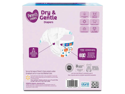 Pañales Parent's Choice Dry and Gentle Talla 8 - 64 Unidades