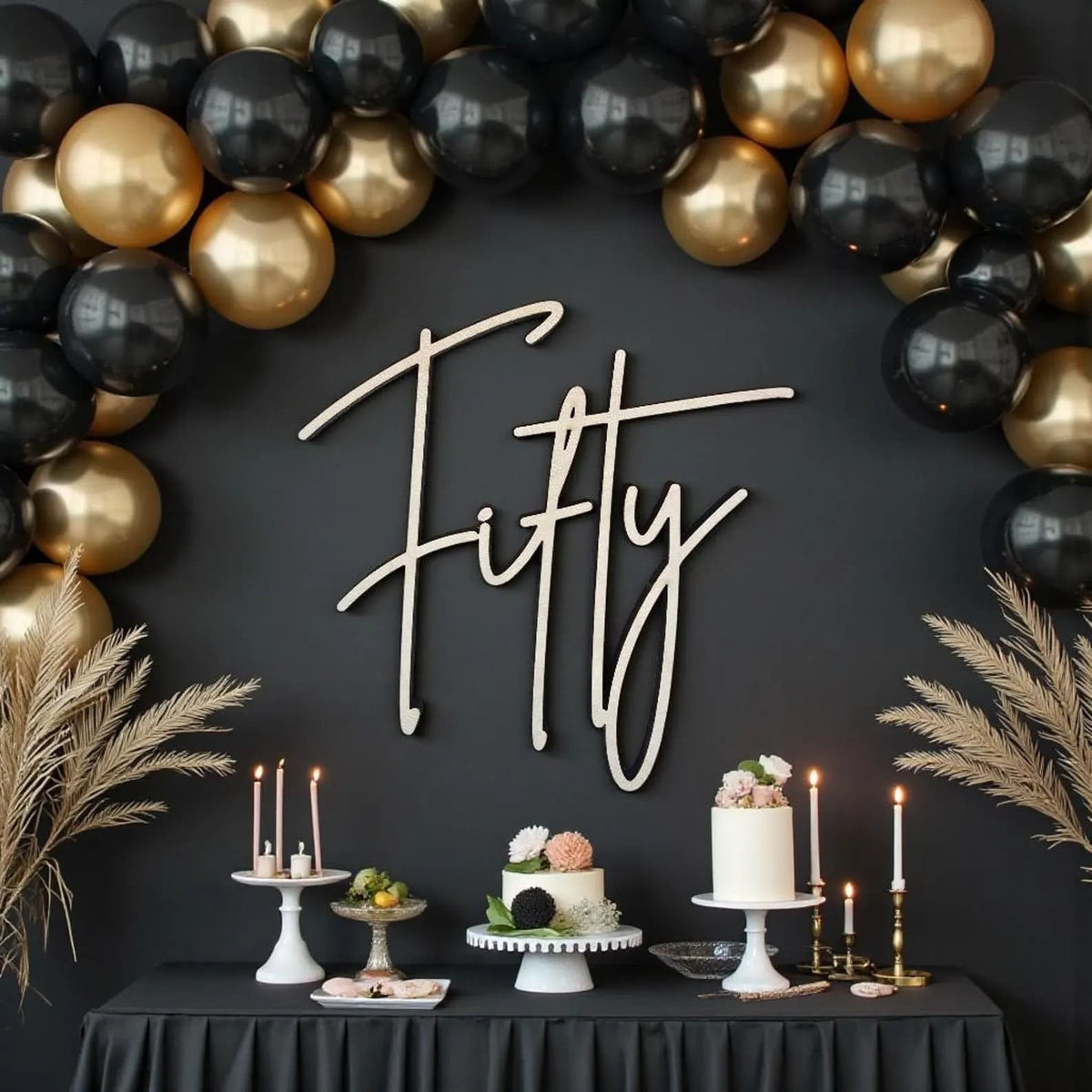Decoración para 50 cumpleaños
