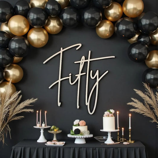Decoración para 50 cumpleaños