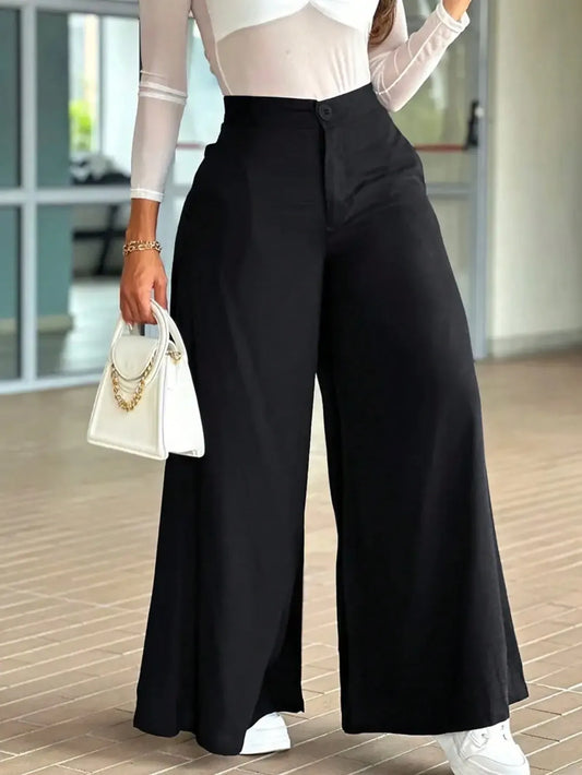Pantalones anchos, sueltos, casual, elegante para mujeres