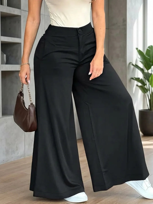 Pantalones anchos, sueltos, casual, elegante para mujeres